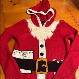 Cute Christmas Santa Sweater, women’s XS
